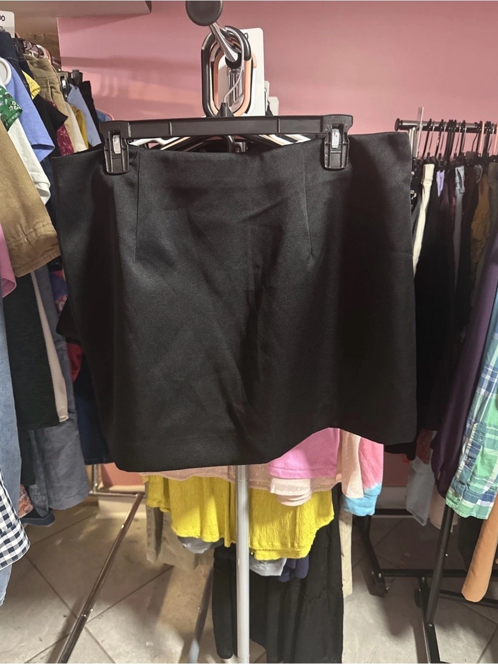 a new day Black Mini Skirt - Sleek A-Line